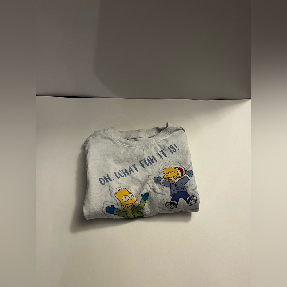 Old Navy: White Simpson “Oh What Fun It Is” Long Sleeve